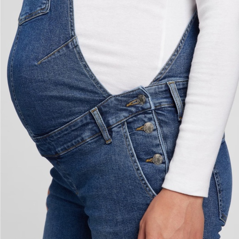 GAP Maternity Denim Overalls - MEDIUM